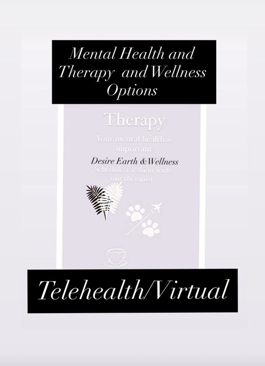 Virtual Online Telehealth mental health Therapy Service Options